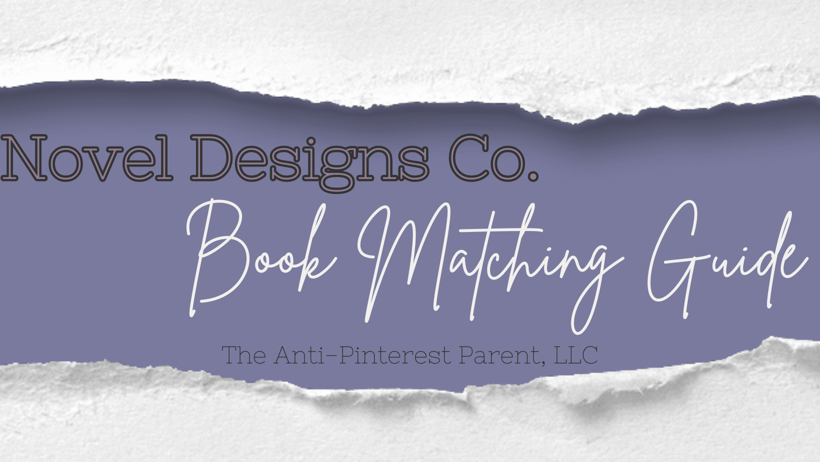 Novel Designs Co. Book Matching Guide
